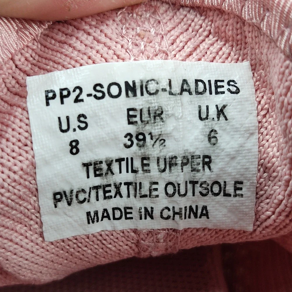 Product of New York Sneakers Womens 8 Pink Sonic Knit‎ Athletic Casual Shoes